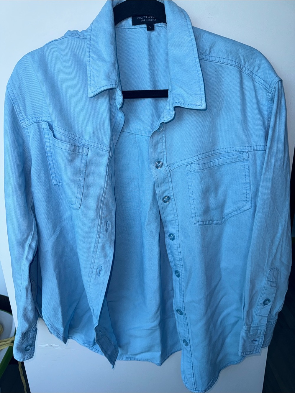 Velvet Heart Light Blue Button Down Shirt